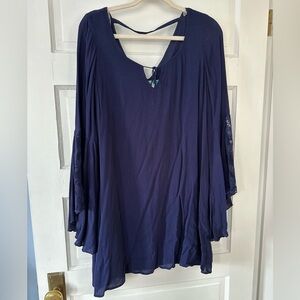 EUC NAVY DRESS SIZE MED